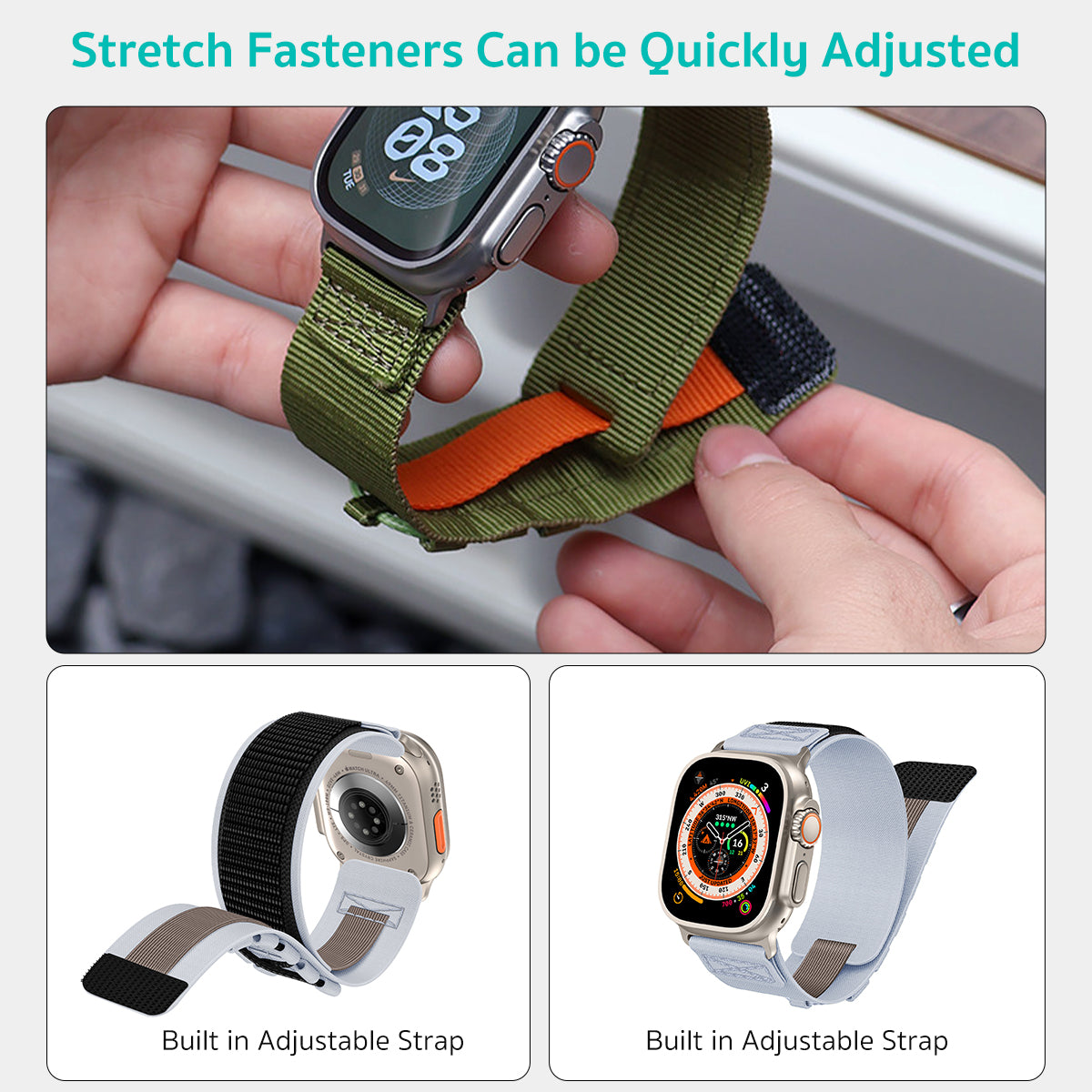 Lightweight Breathable Nylon Braided Band