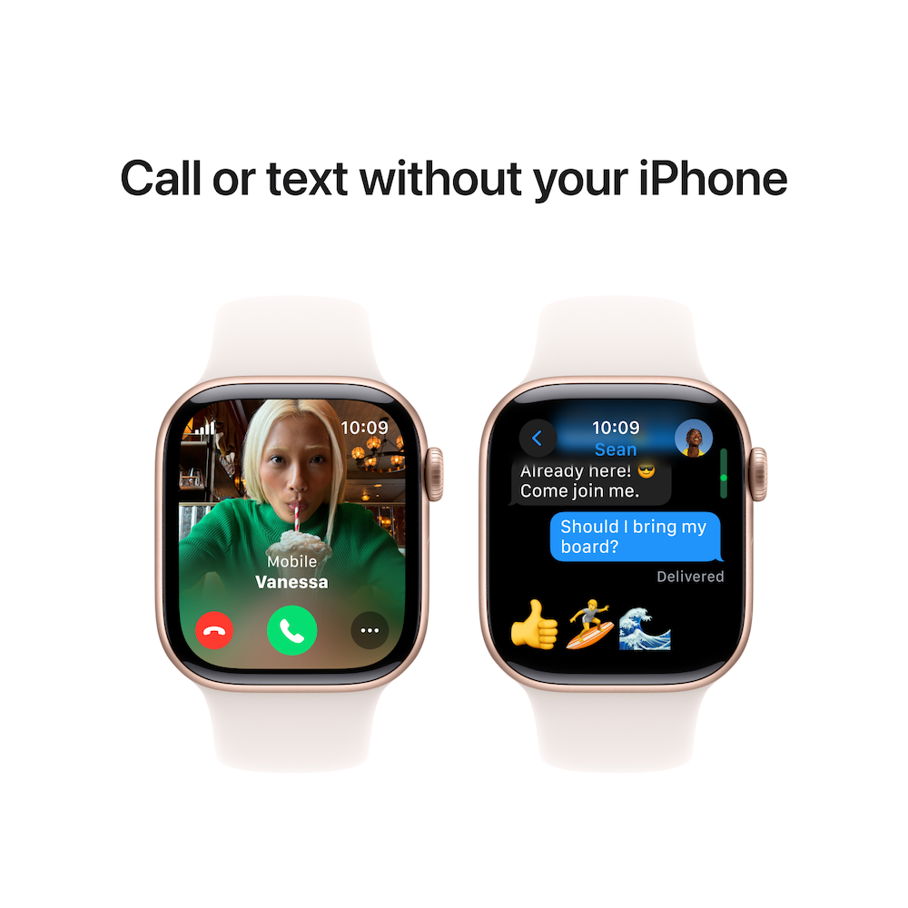 Apple Watch Series 10 Rose Gold Aluminium Case with Light Blush Sport iStore Nigeria