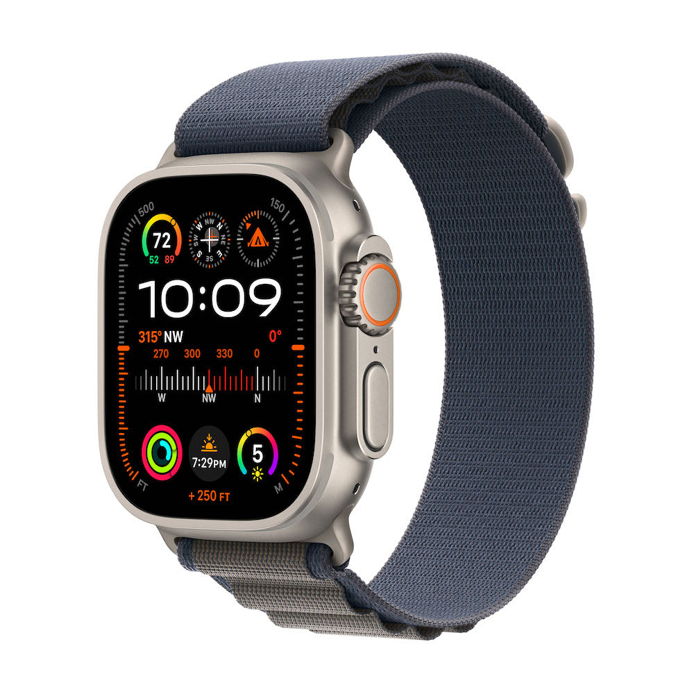 Apple Watch Ultra 2 Titanium Case with Alpine Loop - Blue