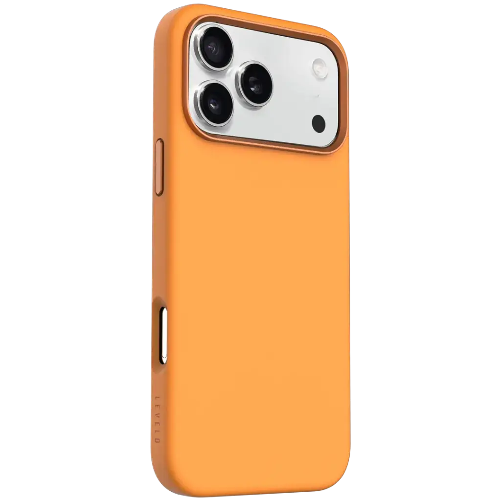 Levelo Iris Magsafe Liquid Silicone Case for 17 Pro Orange