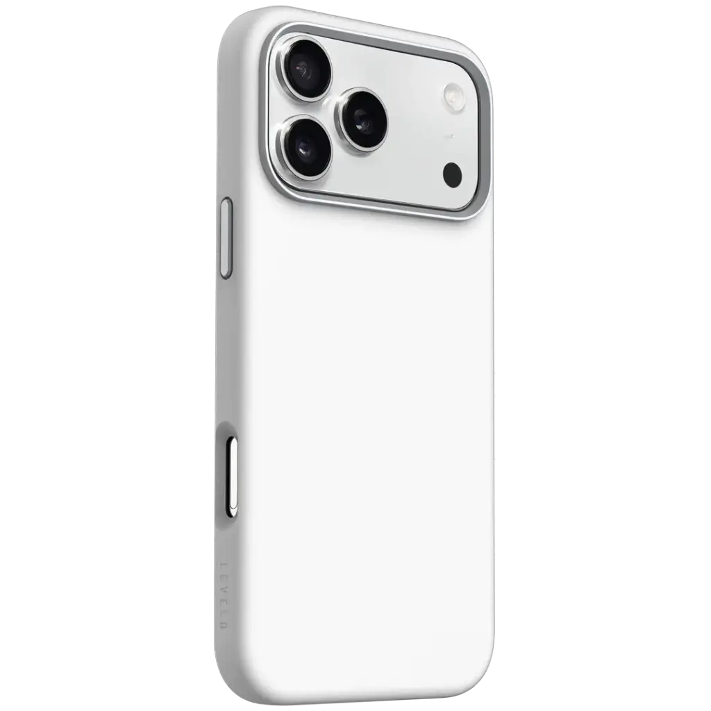 Levelo Iris Magsafe Liquid Silicone Case for 17 Pro Silver