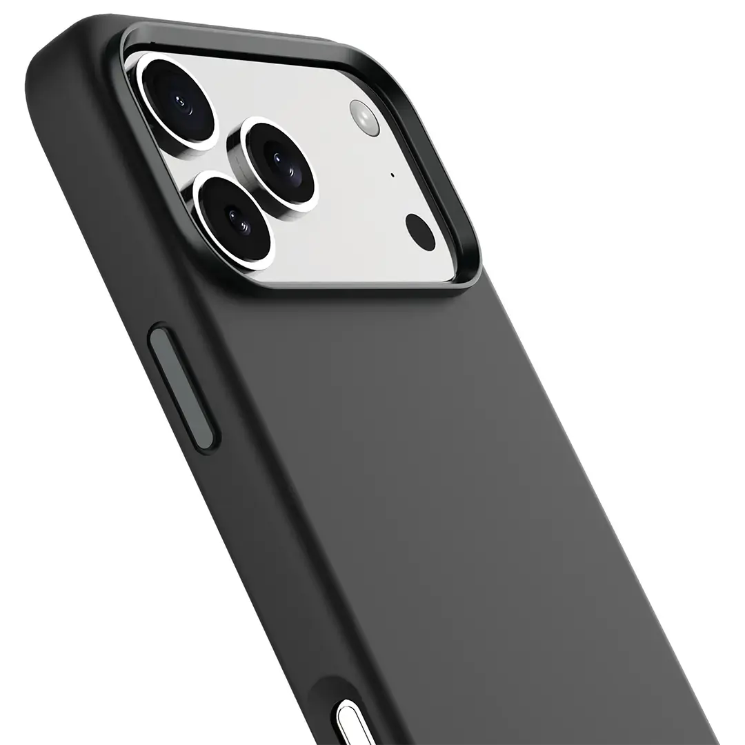 Levelo Iris Magsafe Liquid Silicone Case for 17 Pro Max Black