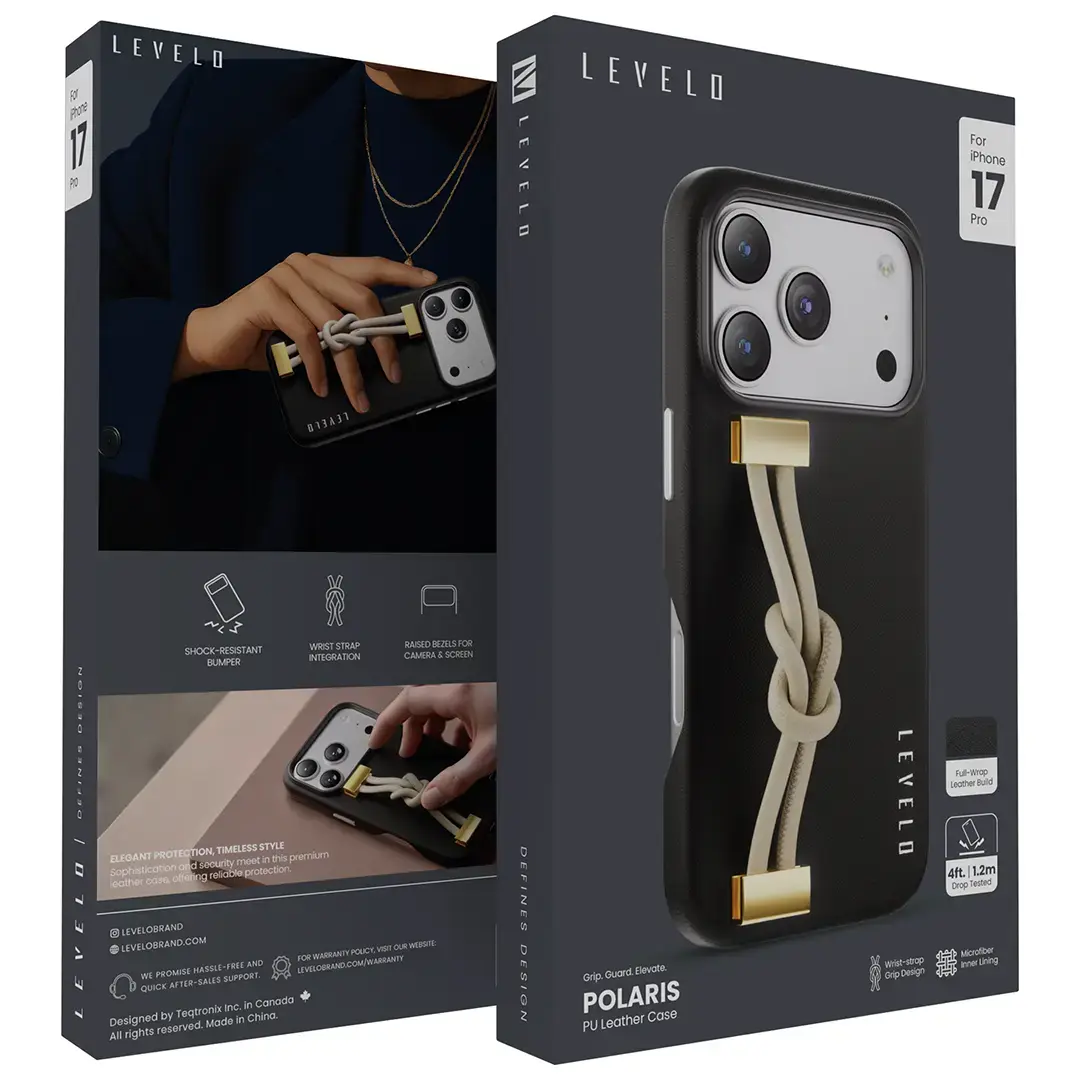 Levelo Polaris PU Leather Case for iPhone Pro Max