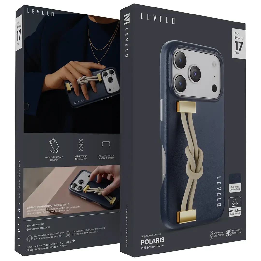 Levelo Polaris PU Leather Case for iPhone Pro Max