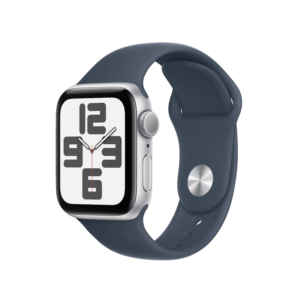 Watch Blue Apple Watch SE GPS 40mm Silver Aluminium Case