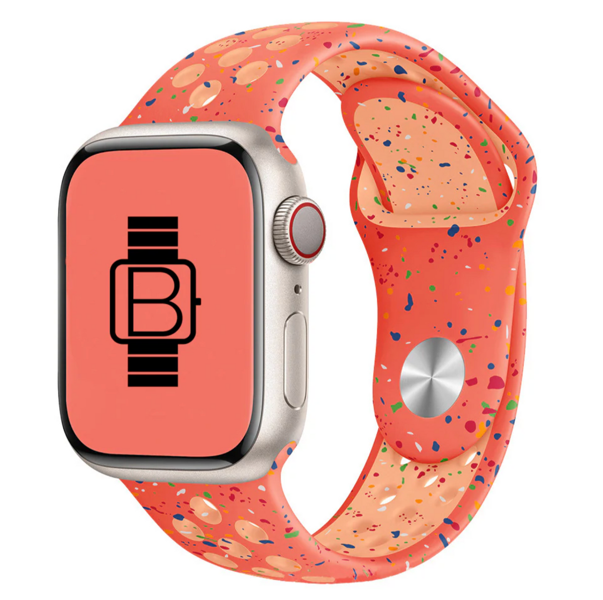 Coteci Magic Ember Liquid Silicone Sport Watch Band 42/44/45/49mm