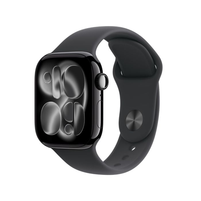 Apple Watch Series 11 42MM Jet Black Aluminum Case with Black Sport Band