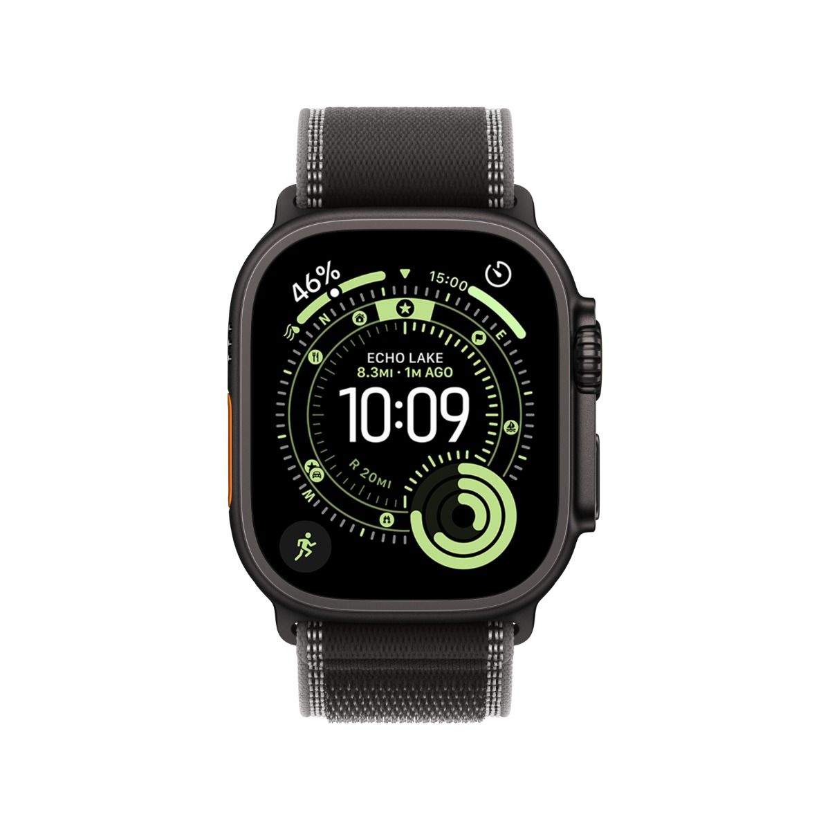 Apple Watch Ultra 3 Black Titanium Case with Trail Loop