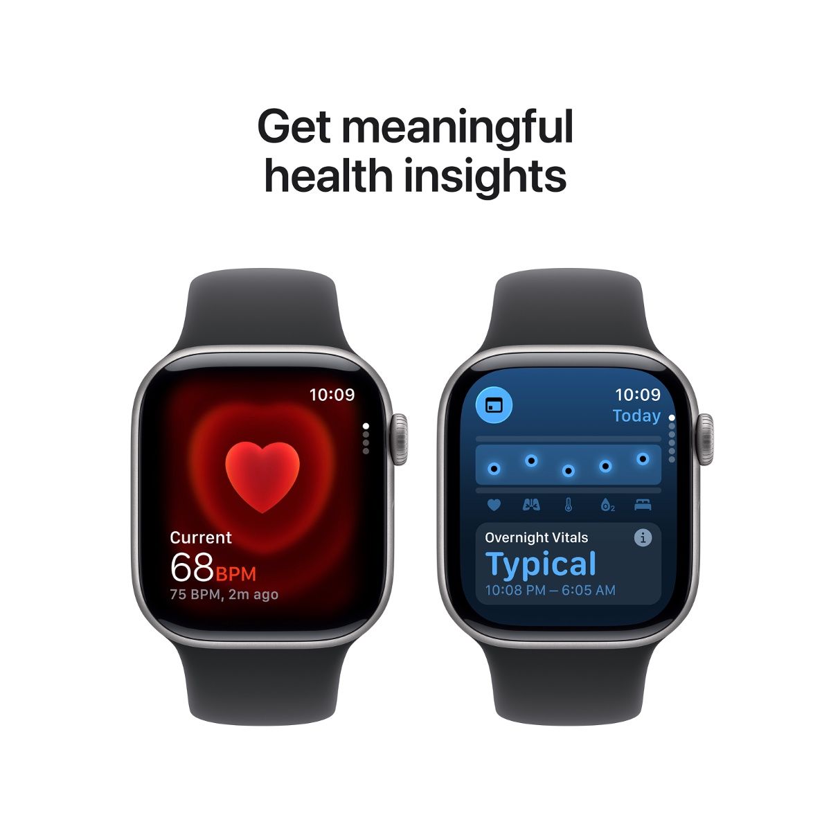 Apple Watch Series 11 42MM Space Grey Aluminium Case with Black Sport Band