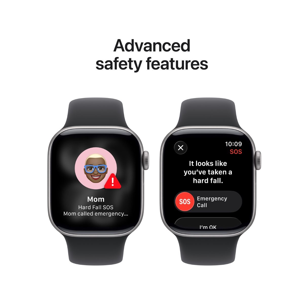 Apple Watch Series 11 46MM Space Grey Aluminium Case with Black Sport Band