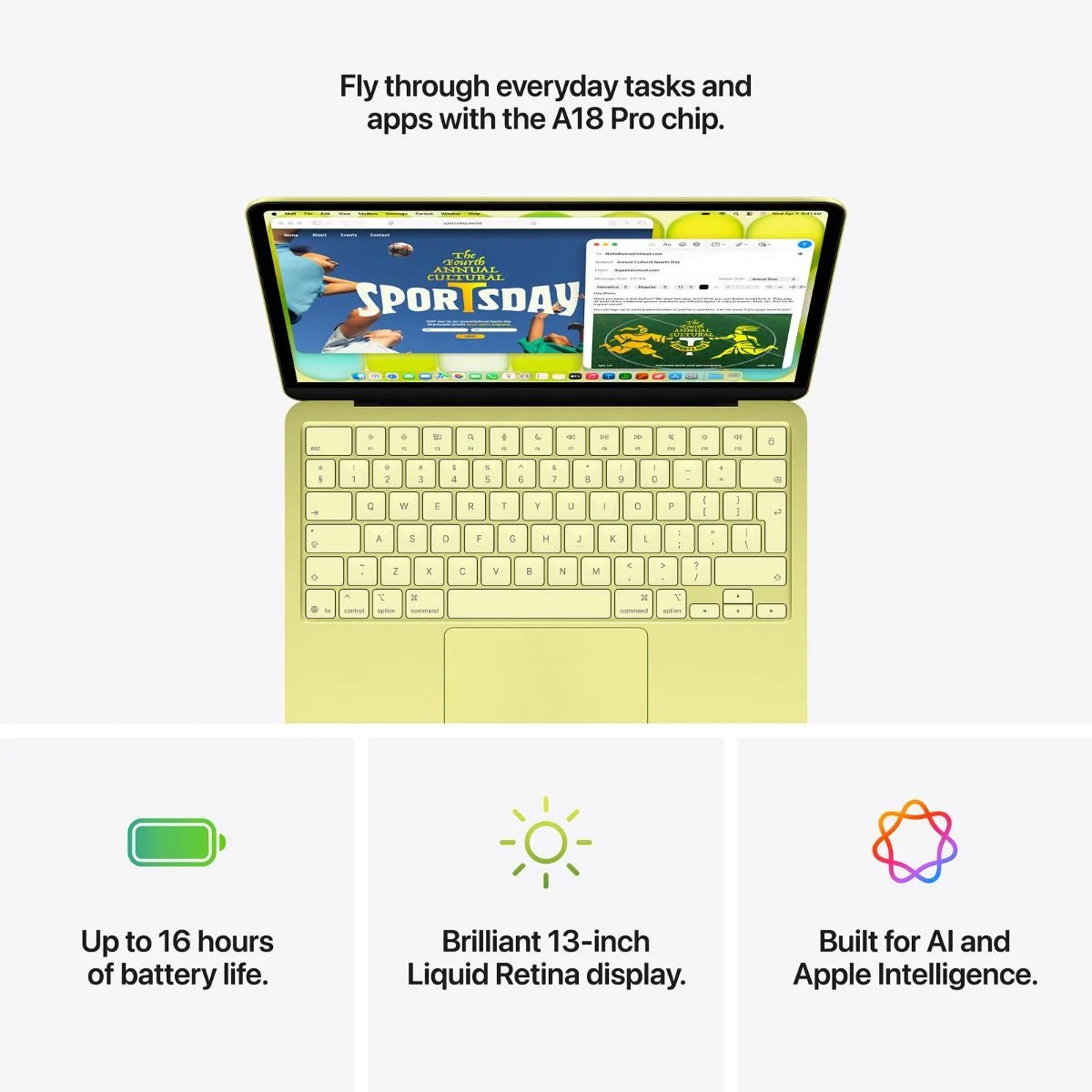 MacBook Neo A18pro Chip 6C-CPU 5C-GPU, 8GB, 256GB