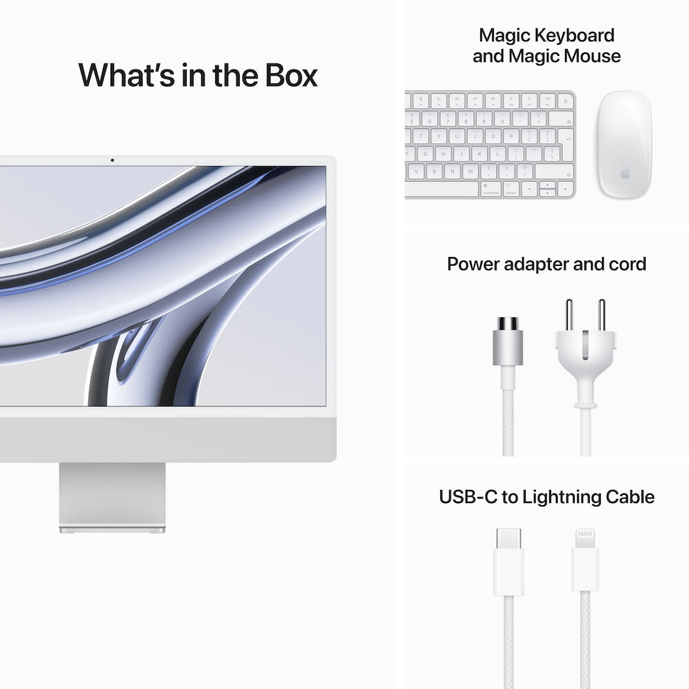 iMac with Retina 4.5K display | Apple M3 Chip | 8- Core CPU | 8-Core GPU | 256GB