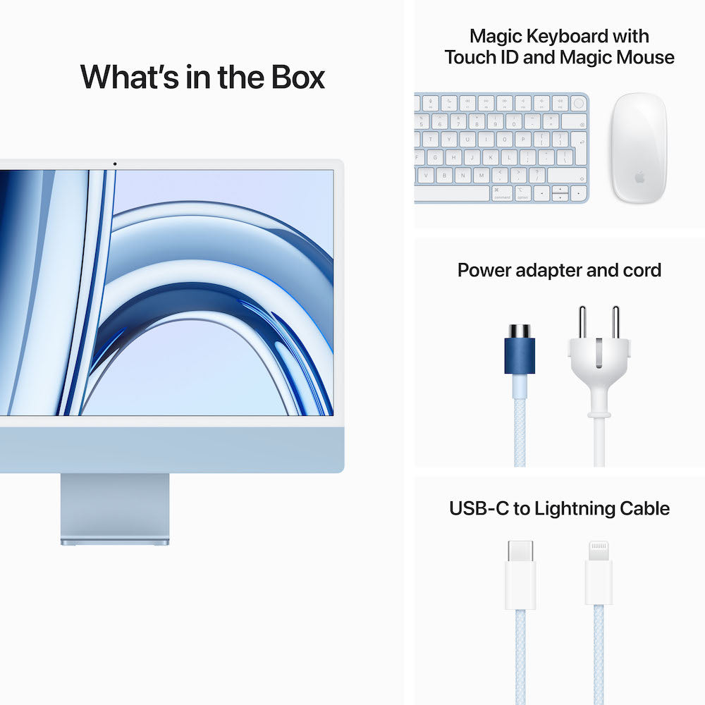 iMac with Retina 4.5K display | Apple M3 Chip | 8- Core CPU | 10-Core GPU | 256GB