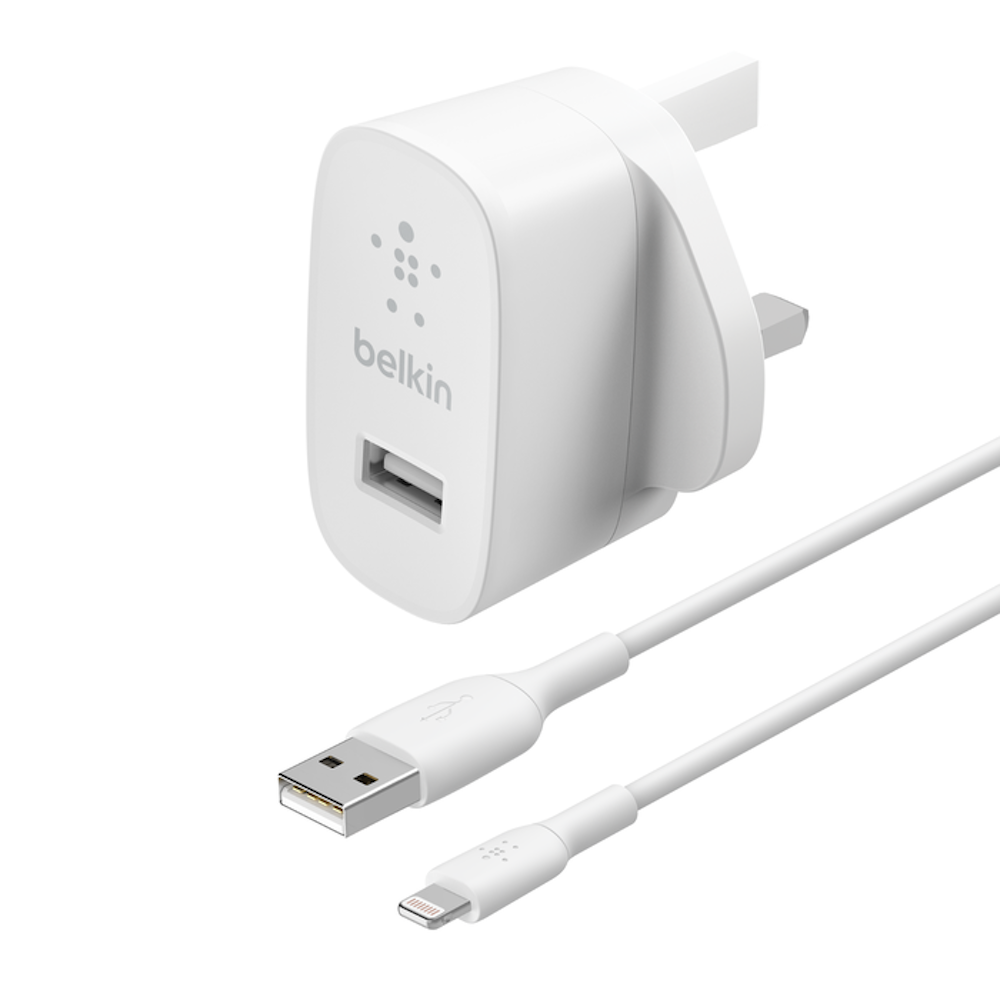 Belkin USB-A Wall Charger 12W + USB-A To Lightning Cable