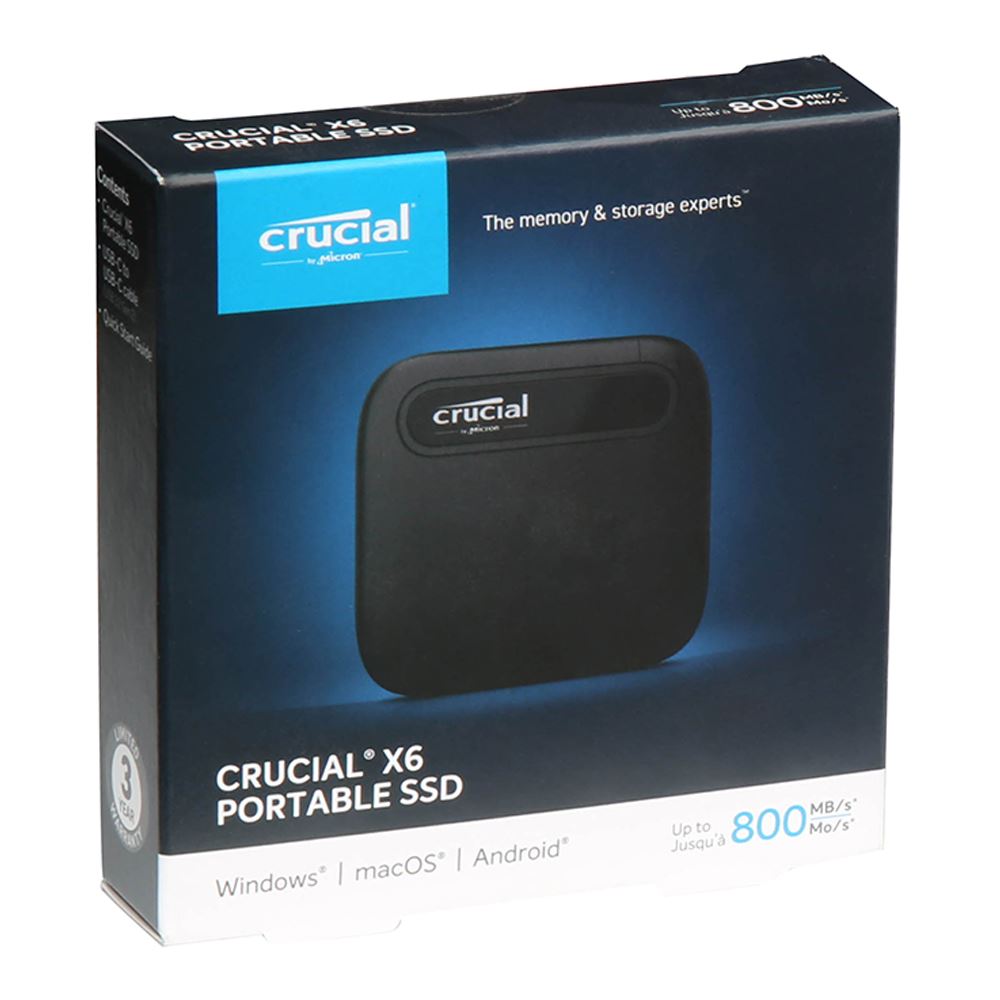 Crucial X6 1TB ポータブルSSD X6 Crucial 1TB 0 SSD, Video