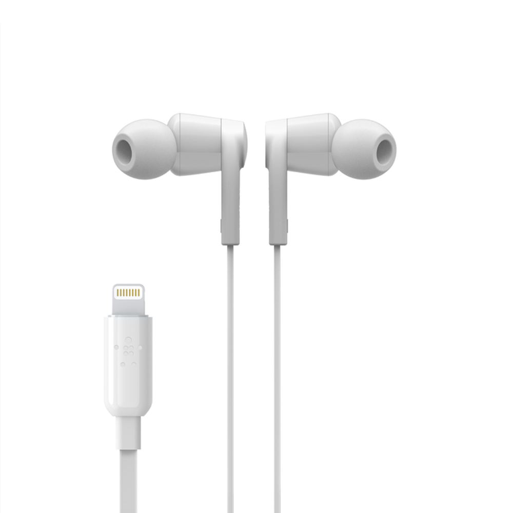 Belkin SoundForm Headphones with Lightning Connector - White