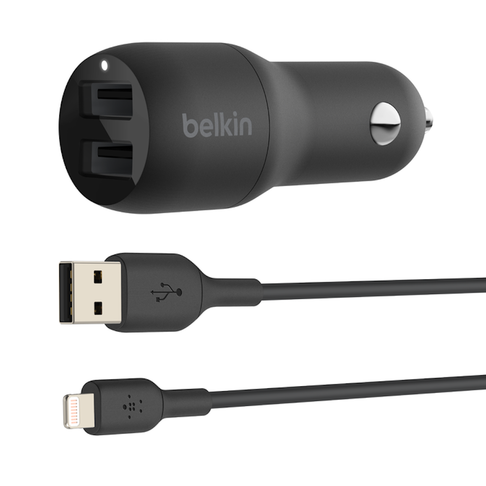 Belkin Dual USB-A Car Charger 24W